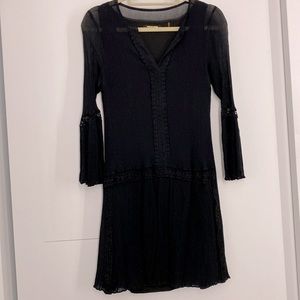 Kobi Halperin bell sleeve lace detail dress